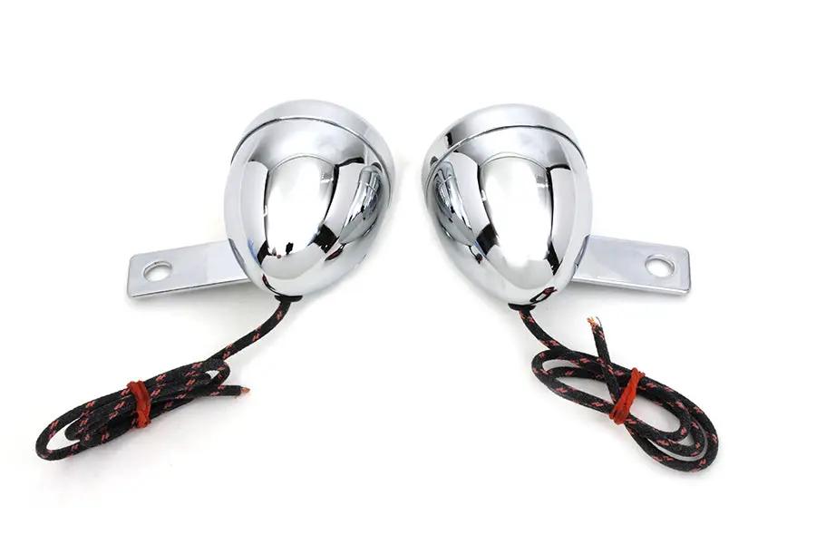 Wyatt Gatling Replica Guide Signal Lamp Set Rear for Harley Davidson FL (1950-1959) by Wyatt Gatling