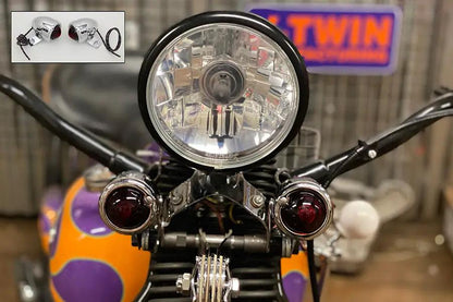 Wyatt Gatling Replica Guide Bullet Turn Signal Set for 1958-1962 Harley Davidson FL by Wyatt Gatling