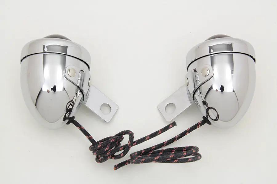 Wyatt Gatling Replica Guide Bullet Turn Signal Set for 1958-1962 Harley Davidson FL by Wyatt Gatling