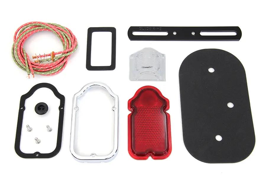 V-Twin Tombstone Tail Lamp Parts Rebuild Kit for Harley Davidson 1947-1949 by V-Twin