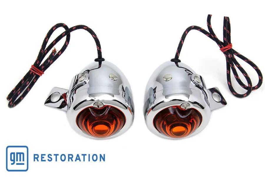 Wyatt Gatling Replica Guide Signal Lamp Set Rear for Harley Davidson FL (1950-1959) by Wyatt Gatling
