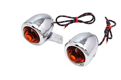 Wyatt Gatling Replica Guide Signal Lamp Set Rear for Harley Davidson FL (1950-1959) by Wyatt Gatling