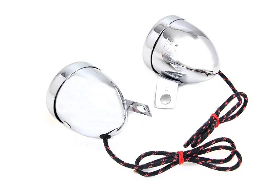 Wyatt Gatling Replica Guide Signal Lamp Set Rear for Harley Davidson FL (1950-1959) by Wyatt Gatling