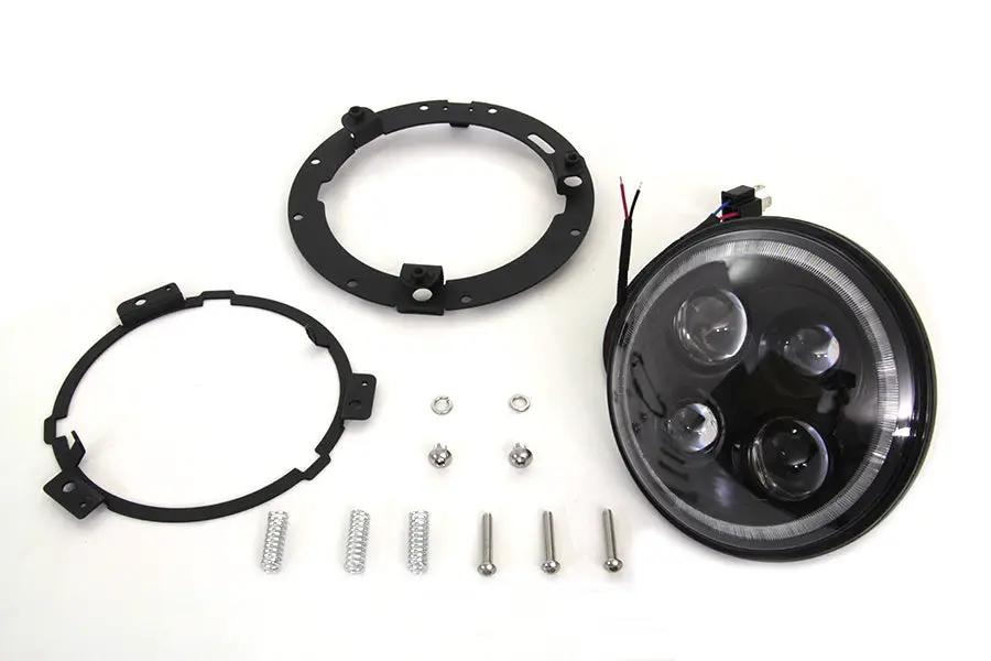 Wyatt Gatling 7 Inch LED Headlamp Bulb Unit for Harley Davidson FLT Models by Wyatt Gatling