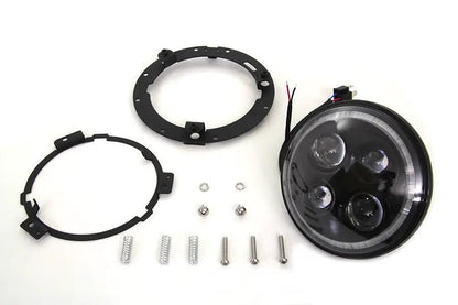 Wyatt Gatling 7 Inch LED Headlamp Bulb Unit for Harley Davidson FLT Models by Wyatt Gatling