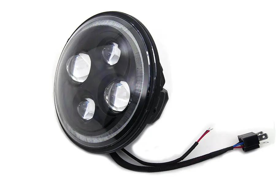 Wyatt Gatling 7 Inch LED Headlamp Bulb Unit for Harley Davidson FLT Models by Wyatt Gatling