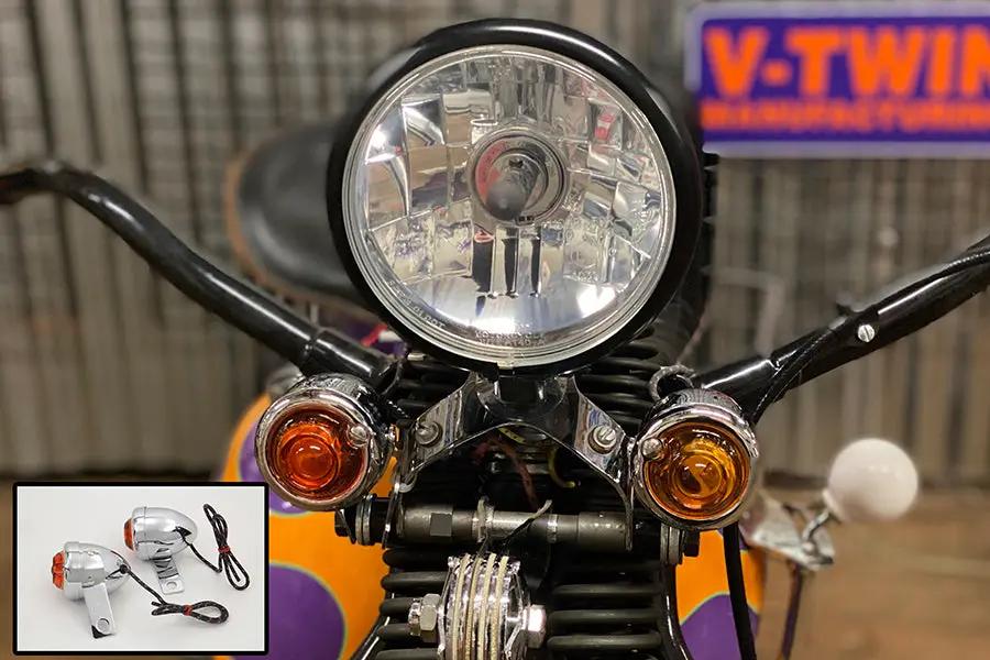 Wyatt Gatling Replica Guide Signal Lamp Set Rear for Harley Davidson FL (1950-1959) by Wyatt Gatling