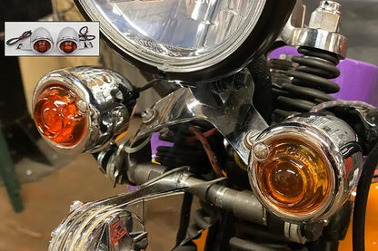 Wyatt Gatling Replica Guide Signal Lamp Set Rear for Harley Davidson FL (1950-1959) by Wyatt Gatling