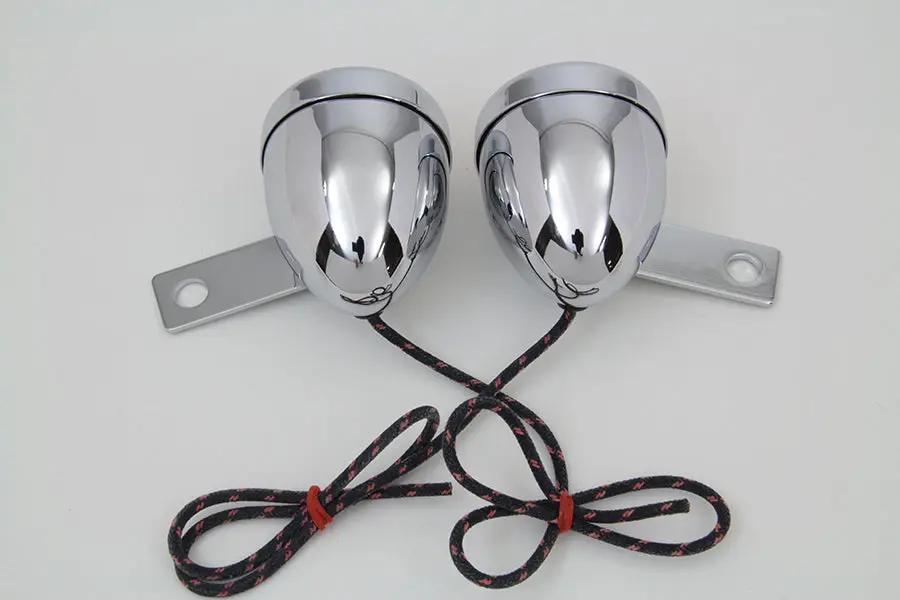 Wyatt Gatling Replica Guide Signal Lamp Set Rear for Harley Davidson FL (1950-1959) by Wyatt Gatling