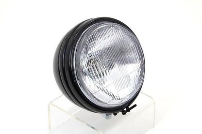Wyatt Gatling 20-0307GBD 5-3/4 inch Round Stock Type Black Headlamp for Harley Davidson XL by Wyatt Gatling