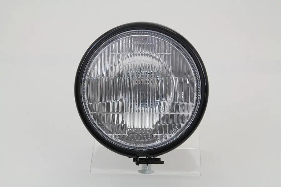 Wyatt Gatling 20-0307GBD 5-3/4 inch Round Stock Type Black Headlamp for Harley Davidson XL by Wyatt Gatling