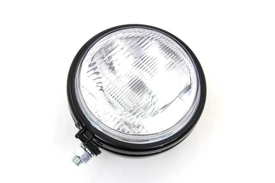 Wyatt Gatling 20-0307GBD 5-3/4 inch Round Stock Type Black Headlamp for Harley Davidson XL by Wyatt Gatling