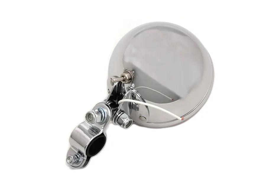 Wyatt Gatling Chrome Spotlamp Assembly with Bulb for Harley Davidson EL and FL Models by Wyatt Gatling