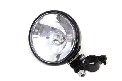 Wyatt Gatling Black Spotlamp Assembly with Bulb for Harley Davidson EL and FL Models by Wyatt Gatling