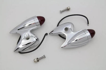 V-Twin Gunner Style Marker Lamp Set for Harley Davidson FL Models by V-Twin