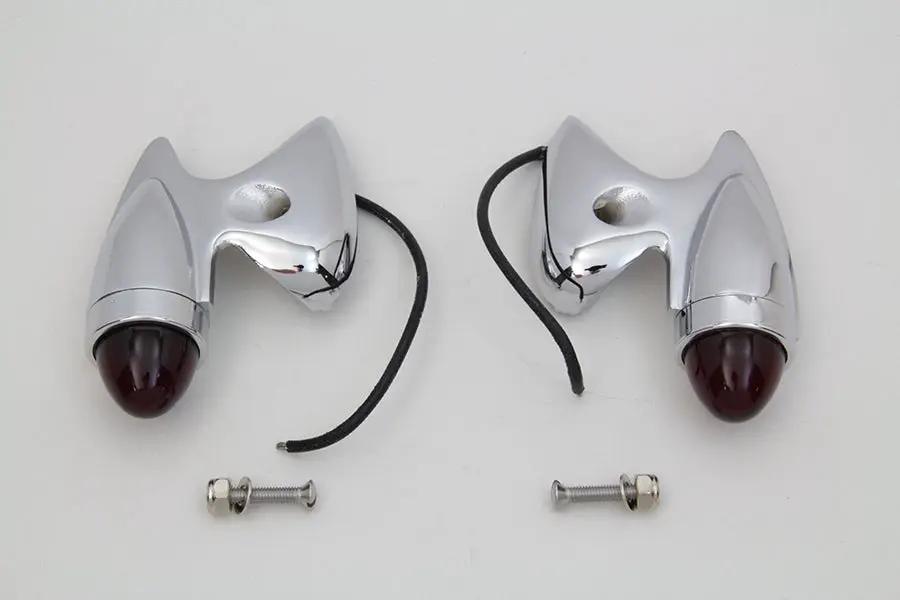 V-Twin Gunner Style Marker Lamp Set for Harley Davidson FL Models by V-Twin