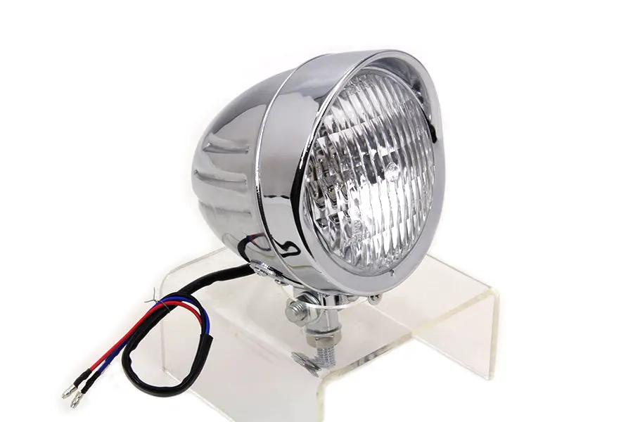 Wyatt Gatling FTC 1002C Chrome 4-1/2 Inch Spotlamp Assembly for Harley Davidson FL and EL Models by Wyatt Gatling