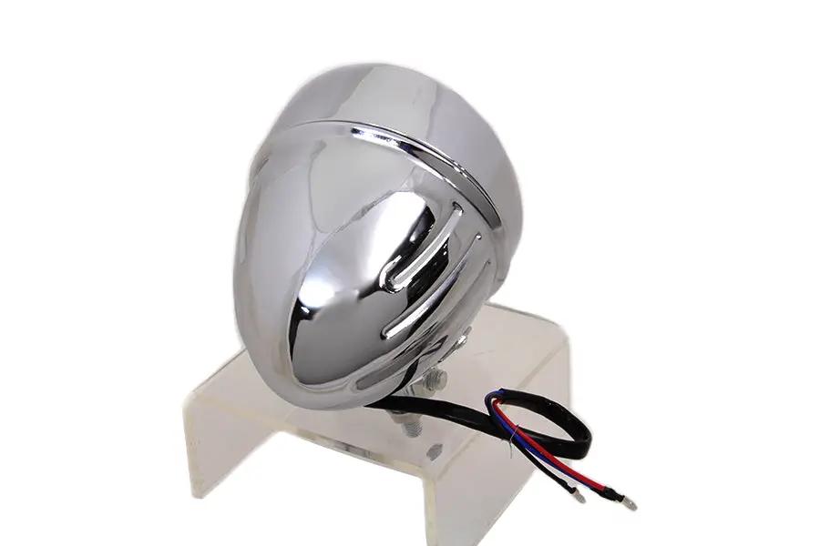 Wyatt Gatling FTC 1002C Chrome 4-1/2 Inch Spotlamp Assembly for Harley Davidson FL and EL Models by Wyatt Gatling