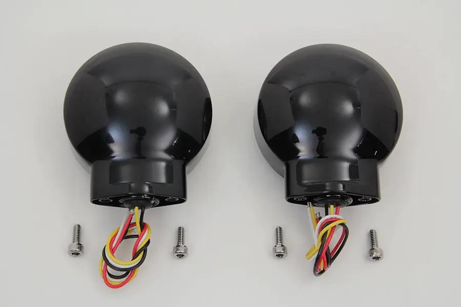 Wyatt Gatling Black LED Turn Signal Combo Assembly Set for Harley Davidson FLT (1986-1995) by Wyatt Gatling