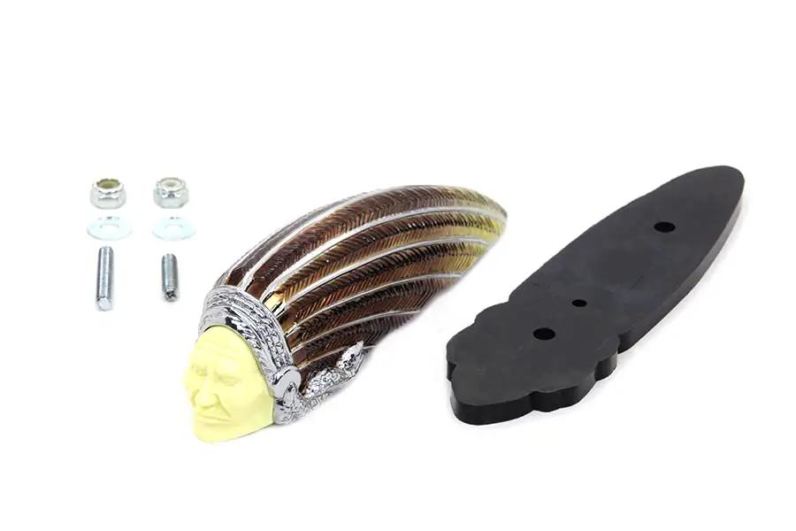 Wyatt Gatling Front Fender Lamp with Amber Lens - Part 76033D by Wyatt Gatling