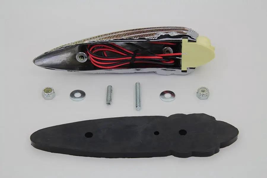 Wyatt Gatling Front Fender Lamp with Amber Lens - Part 76033D by Wyatt Gatling