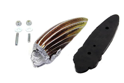 Wyatt Gatling Part 76033C Front Fender Lamp with Blue Lens for Indian Motorcycles by Wyatt Gatling