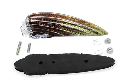 Wyatt Gatling Part 76033C Front Fender Lamp with Blue Lens for Indian Motorcycles by Wyatt Gatling