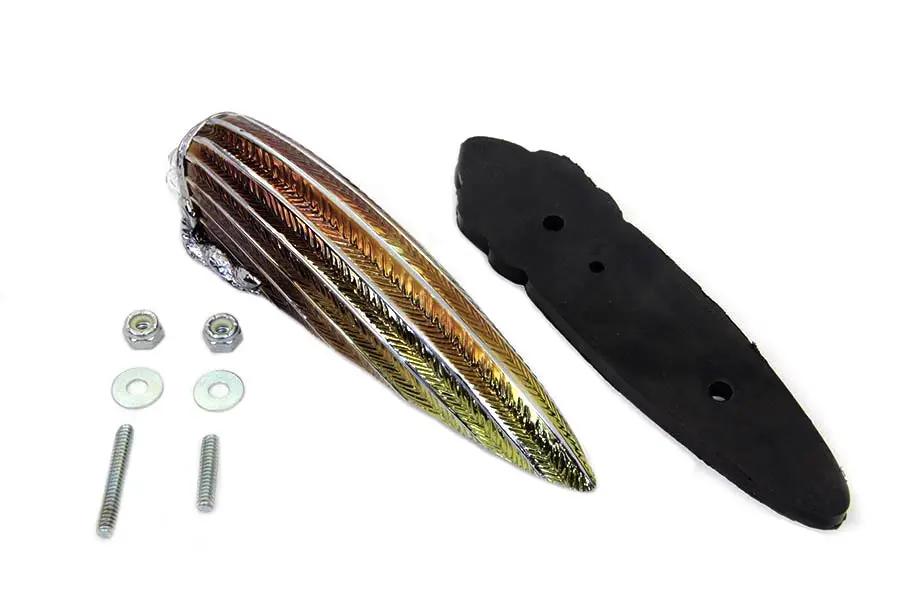 Wyatt Gatling Part 76033C Front Fender Lamp with Blue Lens for Indian Motorcycles by Wyatt Gatling