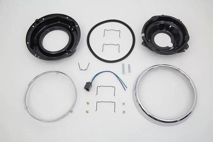 Wyatt Gatling 76210S 7 Inch Headlamp Housing Assembly for Harley Davidson FLH (1960-1969) by Wyatt Gatling