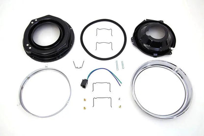 Wyatt Gatling 76210S 7 Inch Headlamp Housing Assembly for Harley Davidson FLH (1960-1969) by Wyatt Gatling