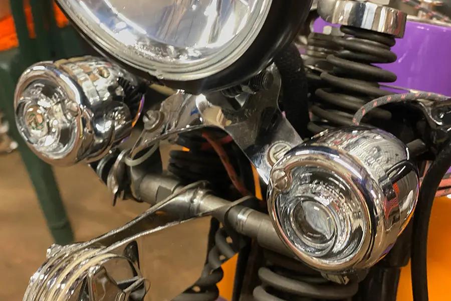 Wyatt Gatling Replica Guide Bullet Marker Lamp Set Clear for Harley Davidson FL (1948-1957) by Wyatt Gatling