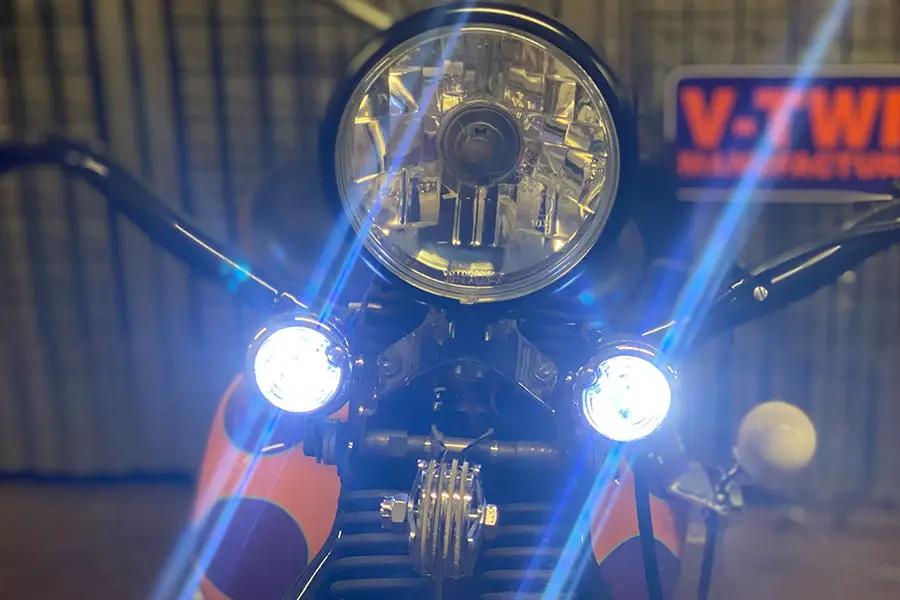 Wyatt Gatling Replica Guide Bullet Marker Lamp Set Clear for Harley Davidson FL (1948-1957) by Wyatt Gatling