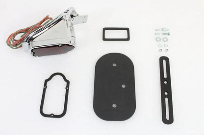V-Twin Replica Chrome Tombstone Style Tail Lamp Assembly for Harley Davidson FL and EL Models by V-Twin