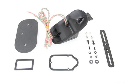 V-Twin Replica Black Tombstone Style Tail Lamp Assembly for Harley Davidson FL and EL Models by V-Twin