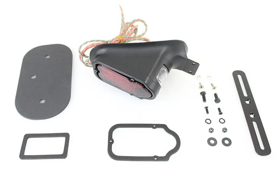 V-Twin Replica Black Tombstone Style Tail Lamp Assembly for Harley Davidson FL and EL Models by V-Twin