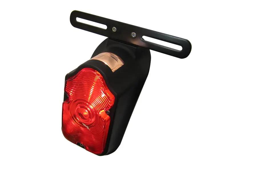 Wyatt Gatling 12-0014BNU Black Tombstone Tail Lamp Assembly for Harley Davidson FXD & FXR by Wyatt Gatling