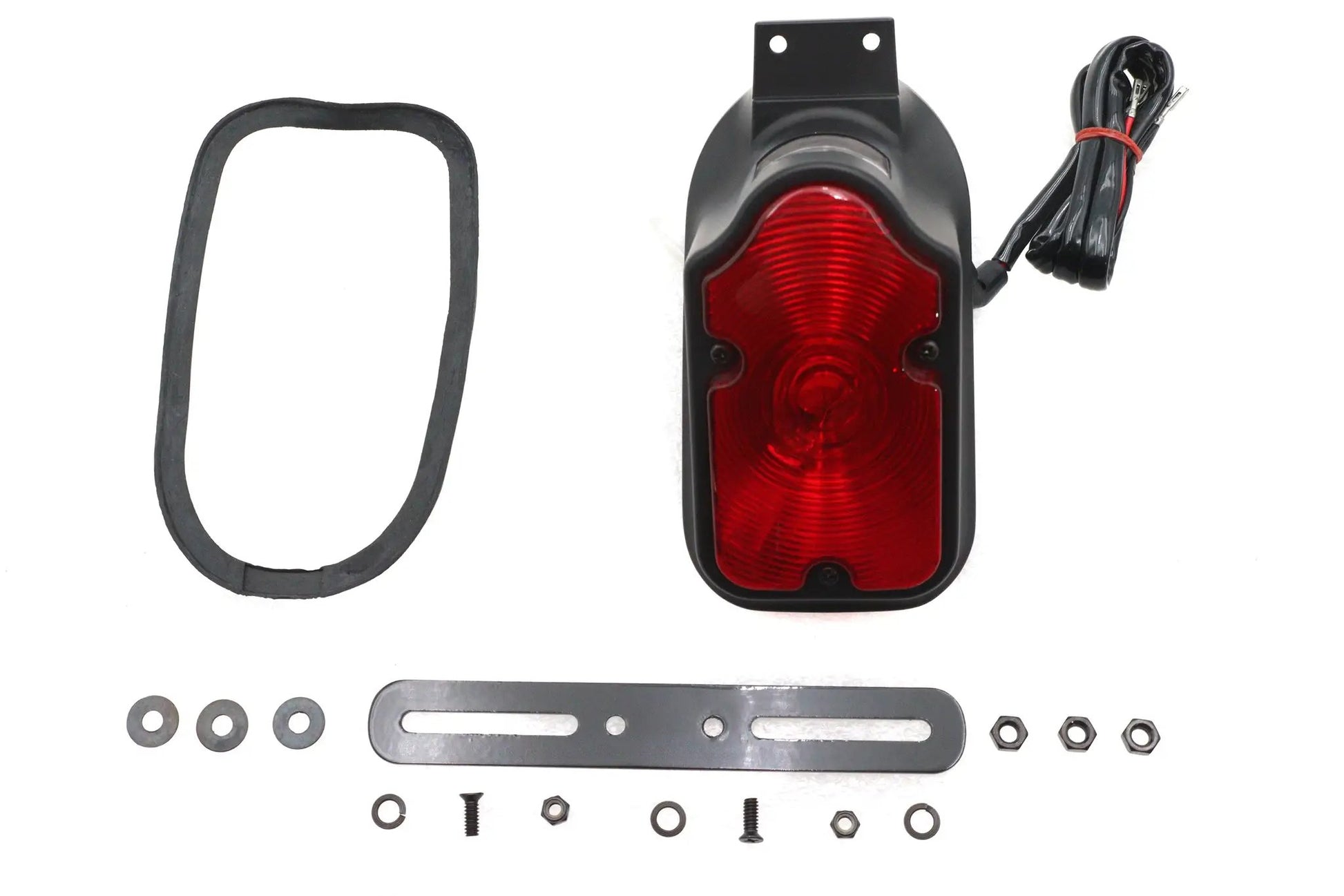 Wyatt Gatling 12-0014BNU Black Tombstone Tail Lamp Assembly for Harley Davidson FXD & FXR by Wyatt Gatling