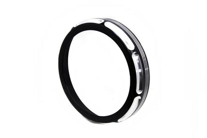 Wyatt Gatling 7 Inch Black Anodize Burst Headlamp Trim Ring for Harley Davidson FLHT by Wyatt Gatling