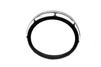 Wyatt Gatling 7 Inch Black Anodize Burst Headlamp Trim Ring for Harley Davidson FLHT by Wyatt Gatling