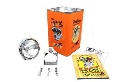 V-Twin Spring Fork Headlamp Assembly Chrome for Harley Davidson W 1936-1945 by V-Twin