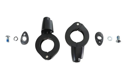Wyatt Gatling Black Turn Signal Relocation Kit for 39mm Forks - Part No. 77853 by Wyatt Gatling