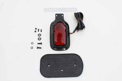 Wyatt Gatling Glossy Black Tombstone Style Tail Lamp Assembly with 2-Inch Lens Width by Wyatt Gatling