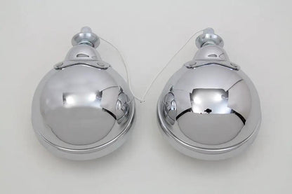 Wyatt Gatling Chrome FL Spotlamp Set Part 70243A for Harley Davidson FL (1960-1969) by Wyatt Gatling