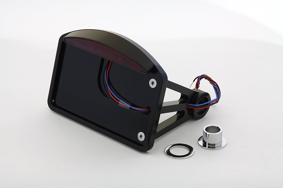 Wyatt Gatling Black LED Slice Style Tail Lamp Assembly for Harley Davidson FXST by Wyatt Gatling