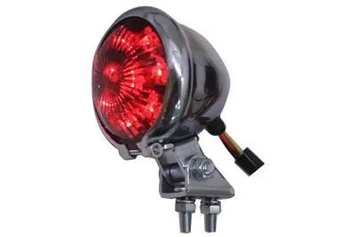Wyatt Gatling L24-0435CRLEDE Round LED Tail Lamp with Red Lens by Wyatt Gatling