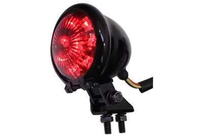 Wyatt Gatling L24-0435BRLEDE Round LED Tail Lamp with Red Lens by Wyatt Gatling