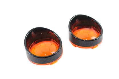 V-Twin Deuce Style Turn Signal Set with Amber Lens, Part #77171B by V-Twin