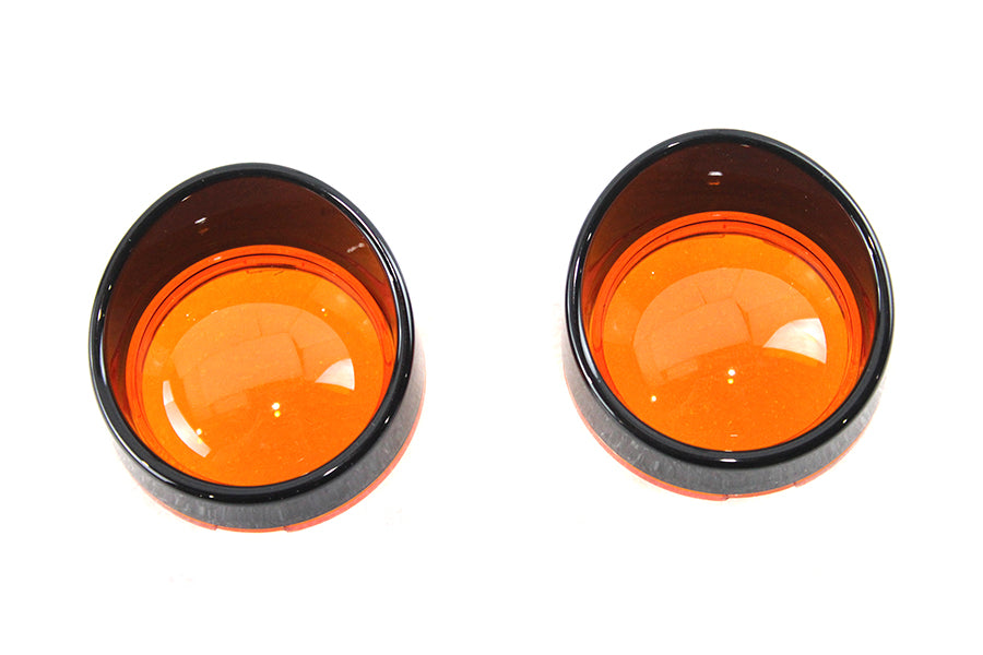 V-Twin Deuce Style Turn Signal Set with Amber Lens, Part #77171B by V-Twin