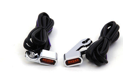 Wyatt Gatling Chrome LED Turn Signal Set for Harley Davidson XL (2014-2018) by Wyatt Gatling