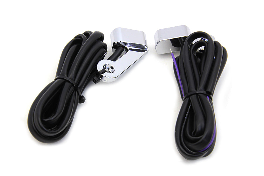 Wyatt Gatling Chrome LED Turn Signal Set for Harley Davidson XL (2014-2018) by Wyatt Gatling
